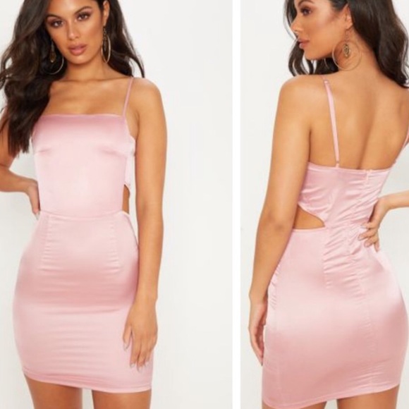 PrettyLittleThing Dresses & Skirts - NWT PrettyLittleThing Satin CutOut Bodycon Dress 2